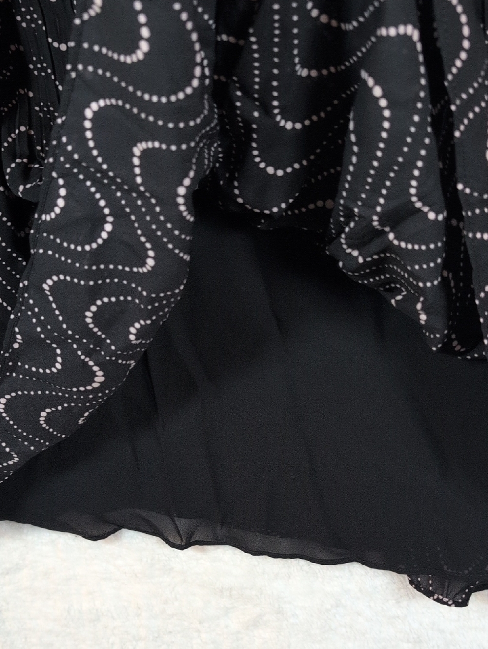 kate spade Black Dot Wave Midi Dress - Picture 4 of 7